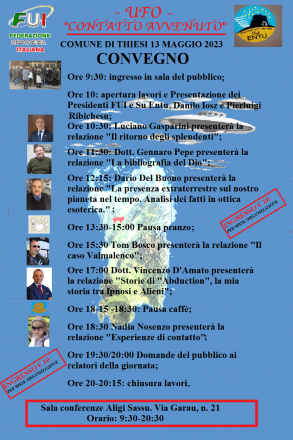 Ufo: contatto avvenuto